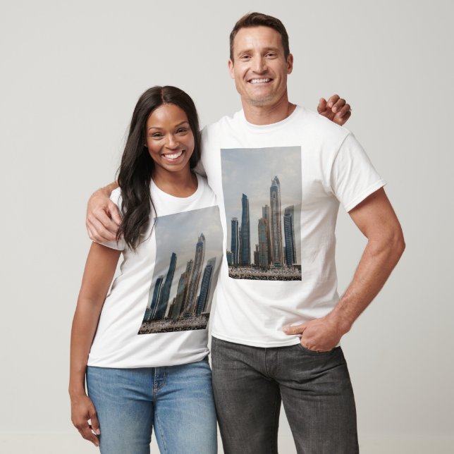 Camiseta Arquitetura de Dubai Marina (Unissex)