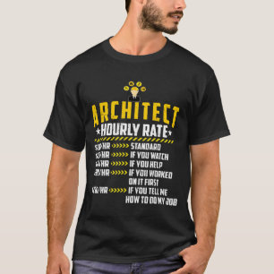 Camiseta Arquitetura de Taxa Horária Ama Rato de Trabalho d