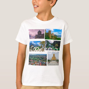 Camiseta Arquitetura de Tbilisi Kazbegi Borjomi Georgia