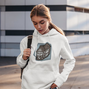 Camiseta Arquitetura Medieval do Quirky Tudor House