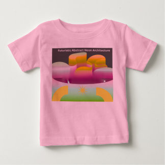 Camiseta Arquitetura Neon Abstrata Futurista