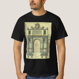 Camiseta Arquitetura Renascentista de entrada da Igreja Vin