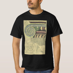 Camiseta Arquitetura Vintage; Capital Volute de Vignola