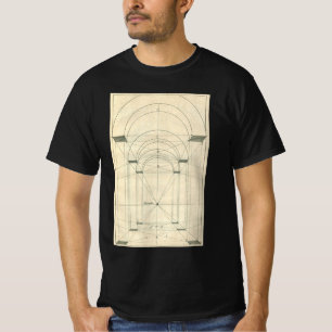 Camiseta Arquitetura Vintage, Perspectiva do Arco Renascent