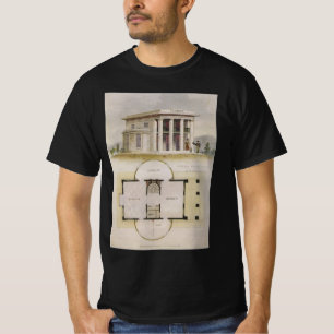 Camiseta Arquitetura Vintage, Planta Baixa e Villa Grega