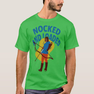Camiseta Arquivamento de arco de Foco de Design e Arqueiro