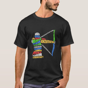 Camiseta Arquivamento de Setas de Destino do Word Archer
