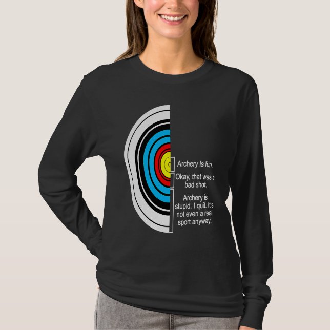 Camiseta Arquivo composto de Arco Archery Piada Caça-Caça-C (Frente)