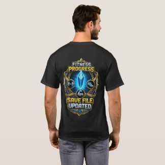 Camiseta Arquivo de Progresso de Treino Atualizado: Emblema