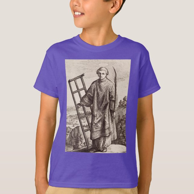 Camiseta Arquivo do santo do cliente do cliente do santo La (Frente)
