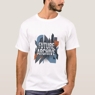 Camiseta Arquivo Futurista Paisagem Urbana Geométrica Moder