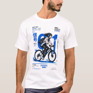 Camiseta Arquivos Neo Tokyo 001 - Anime Techwear Cyberpunk