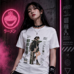 Camiseta Arquivos Neo Tokyo 003 - Anime Techwear Trânsito T