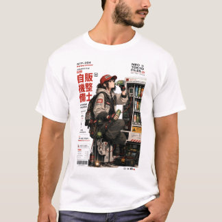 Camiseta Arquivos Neo Tokyo 004 - Anime Cyberpunk Techwear