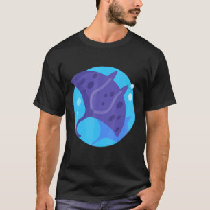 Camiseta Arraia Manta Arraia Retro Vintage Oceano Água Anim