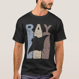 Camiseta Arraia Manta Vintage Stingray Retro Oceanologia