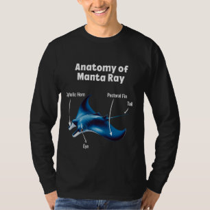 Camiseta Arraia Marinha Oceano Anatomia Animal Da Arraia Ma