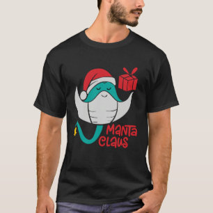 Camiseta Arraia Santa Natal Praia   Manta Claus