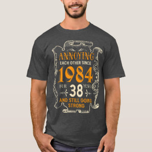 Camiseta Arranjando Uns Aos Outros Desde 1984 38 Anos Casan