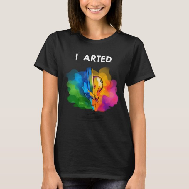 Camiseta Arranjei Arte Legal E Engraçada Artista Colorida G (Frente)
