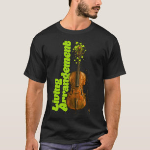 Camiseta Arranjo de Vida Vinhas Violoncelo Música Clássica