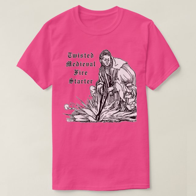 Camiseta Arranque de Fogo Torcido Medieval (Frente do Design)