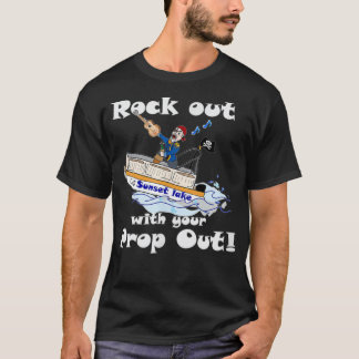Camiseta arrasar com o seu adereço do barco do lago por sol