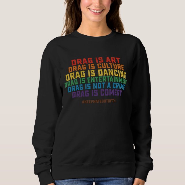 Camiseta Arraste de apoio ao orgulho LGBT não é crime (Frente)