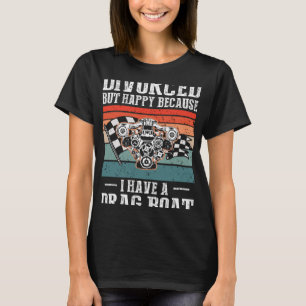 Camiseta Arraste o barco para o driver de Drag Boat e a cor