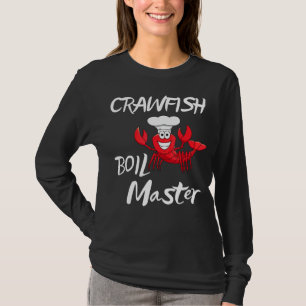 Camiseta Arrastões Arrefecem Mestre Cajun Crawfish Homens M