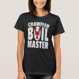 Camiseta Arrastões Arrefecem Mestre Cajun Crawfish Homens M