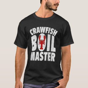 Camiseta Arrastões Arrefecem Mestre Cajun Crawfish Homens M