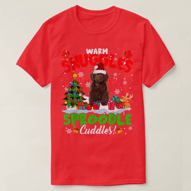 Camiseta Arrefecimento Quente Cudles de Sproodle Xadrez de  (Frente do Design)