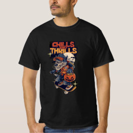 Camiseta Arrefecimentos e emoções Halloween SkateT-Shirt