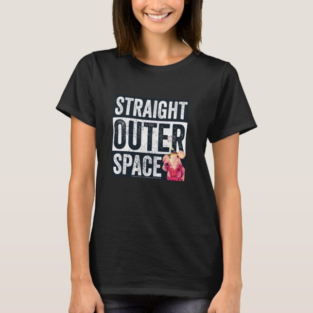 Camiseta Arrefecimentos Hetero Fora do Espaço Pequeno Retro (Frente)