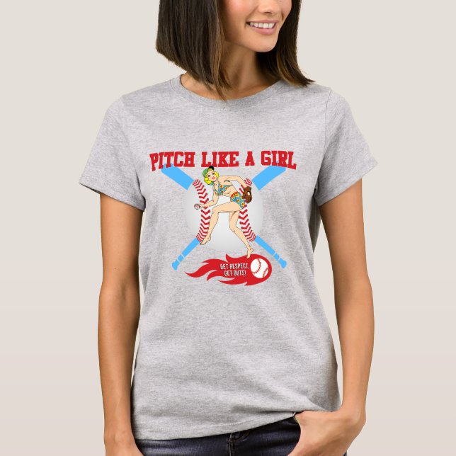 Camiseta Arremesse Como Uma Garota (Frente)