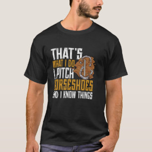 Camiseta Arremesso de Ferradura É O Que Eu Faço Jogo de Fer