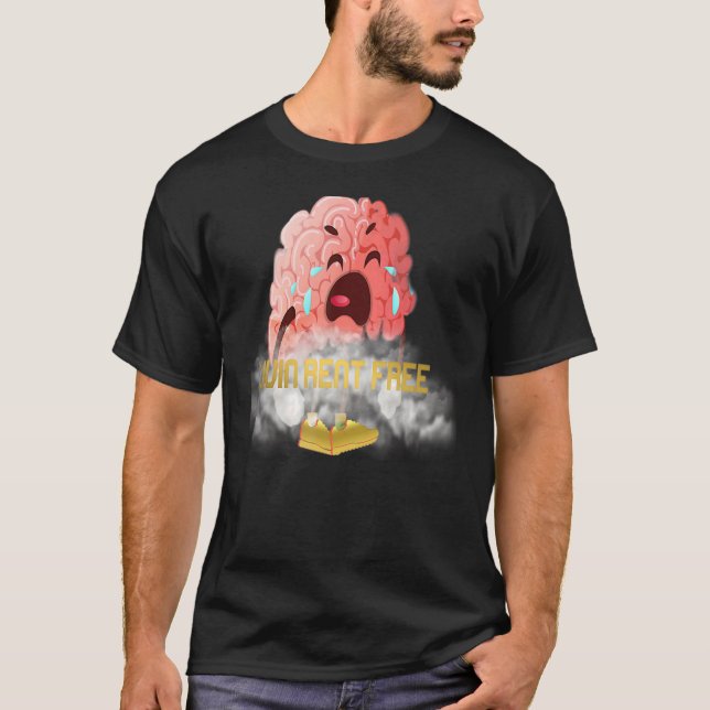 Camiseta Arrendamento de Cérebro Zangado (Frente)