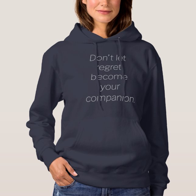 Camiseta Arrependimento do capuz básico feminino (Frente)