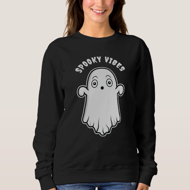 Camiseta Arrepios de Fantasma Desenho Animado Fofo Fantasma (Frente)