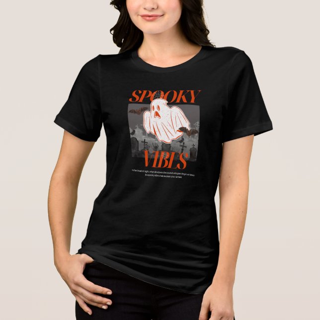 Camiseta Arrepios de Halloween Fantasma (Frente)