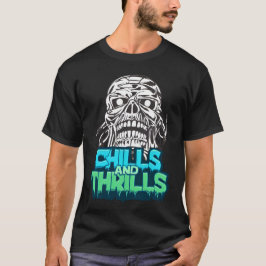Camiseta Arrepios e emoções Horror de Halloween com Gráfico