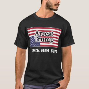 Camiseta Arrest Trump Para Baixo Bandeira Americana