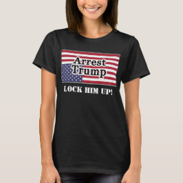 Camiseta Arrest Trump Para Baixo Bandeira Americana