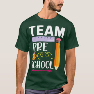 Camiseta Arrnow Rule Pencil Team Pré-Escolas Student Happy