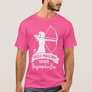 Camiseta Arrow Arco Archery Meninas Legal andando pela arqu