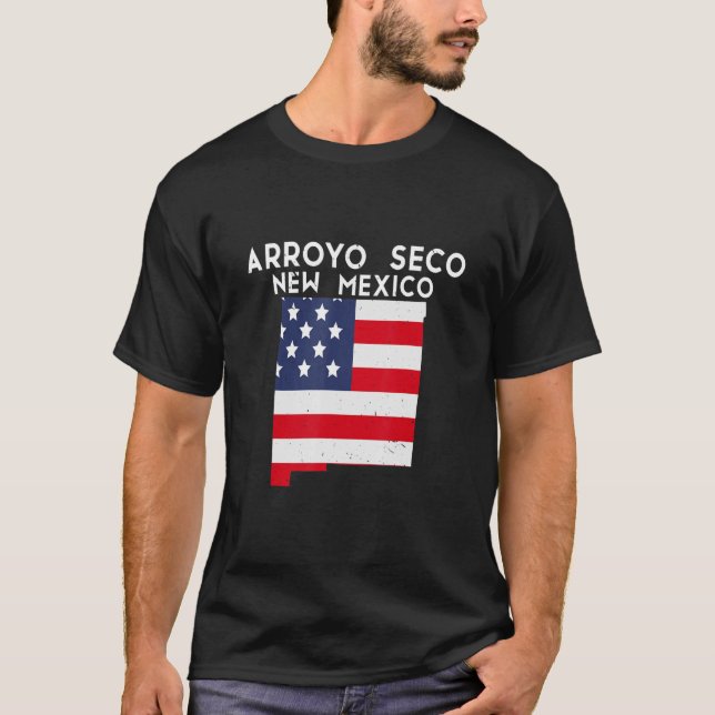 Camiseta ARROYO SECO EUA State America Viagem Novo México N (Frente)