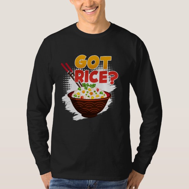 Camiseta Arroz Chinês Tem Arroz Invólucro Asiático China Fa (Frente)
