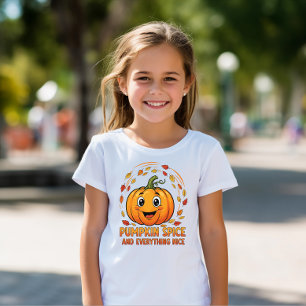 Camiseta Arroz de Abóbora e Tudo Muito Bem" Crianças Caem T