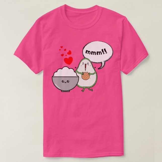 Camiseta arroz e abacate POTASSIUM TIK TOK (Frente do Design)